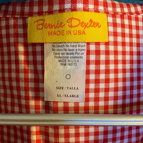 Bernie Dexter Maxine Dress in Red Gingham Size Extra Large NWOT - Picture 5 of 9